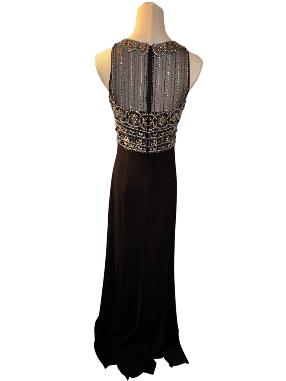 JVN by Jovani Maxi Beaded Dress - Picture 3 of 7